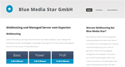 Desktop Screenshot of bluestarhosting.de