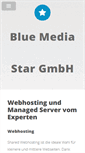 Mobile Screenshot of bluestarhosting.de
